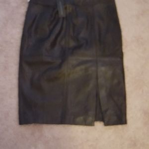 Leather skirt